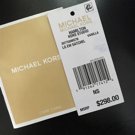 etiqueta michael kors original